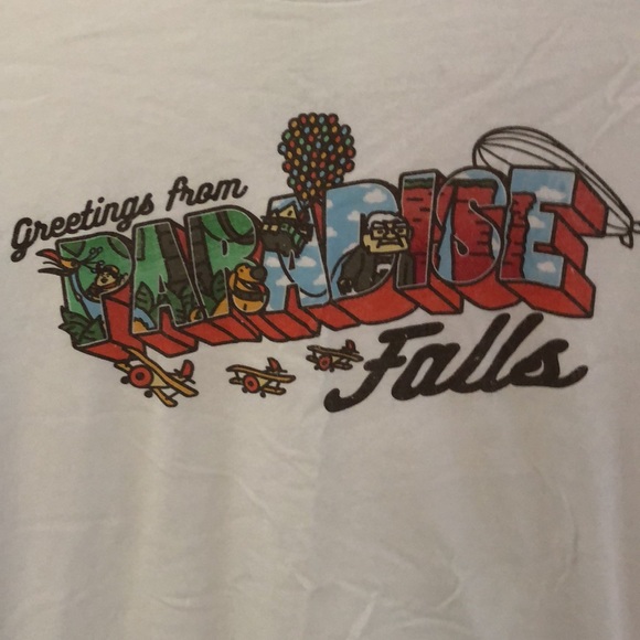 Disney Pixar Up Paradise Falls T Shirt - Picture 2 of 3